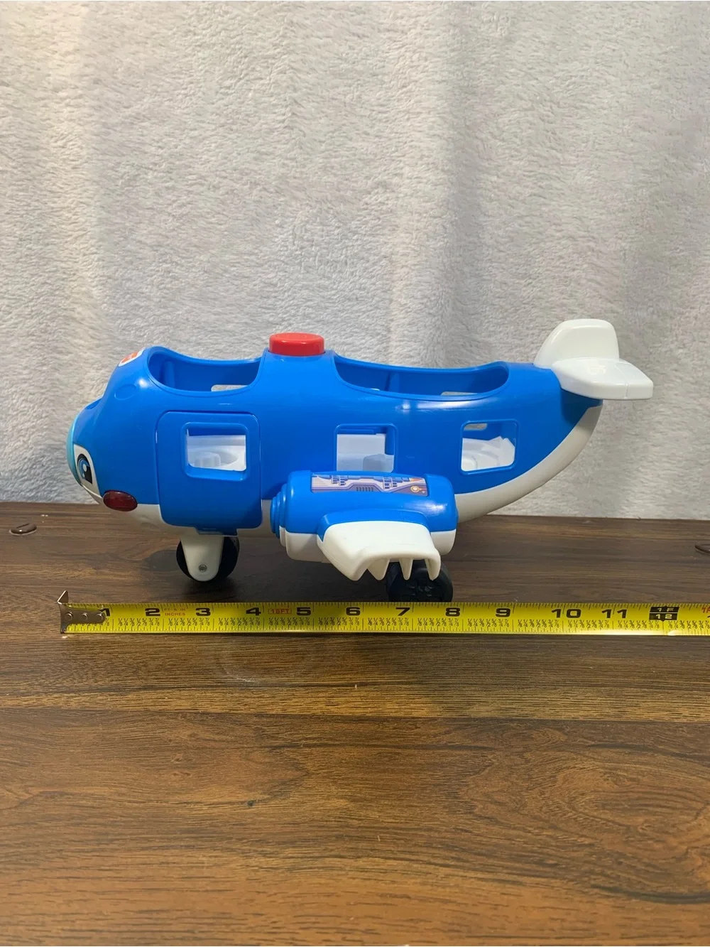 Fisher-Price Little People Blue and White Play Airplane with Friendly Face